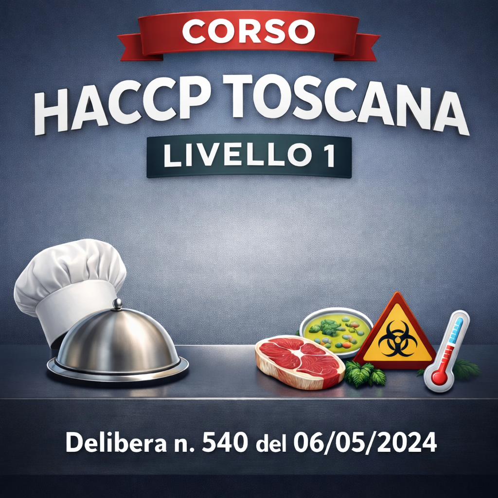 Corso HACCP Regione Toscana: Addetto HACCP alimentarista di livello 1 – Addetto Semplice – Modulo Accesso Alimentare (M.A.A.) Modulo A FAD