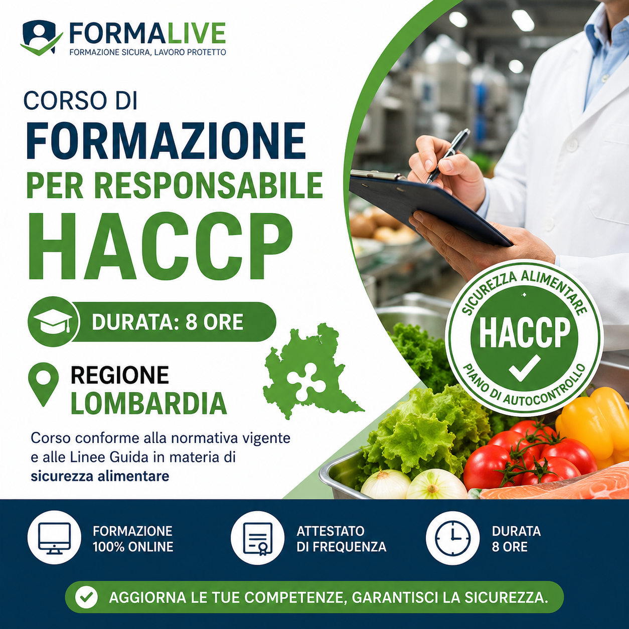 Corso HACCP Titolari e Responsabili Regione Lombardia