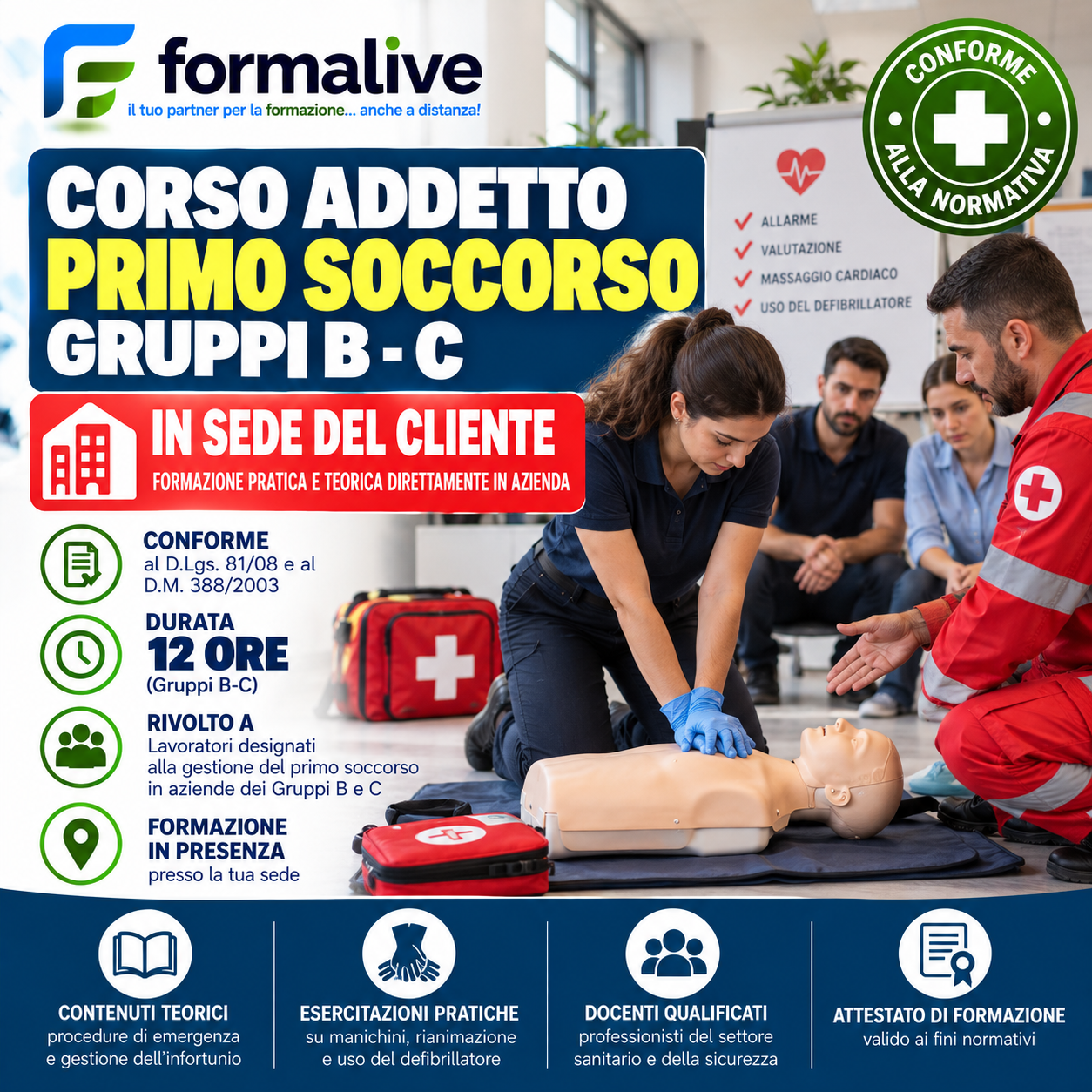Corso Formazione Addetto Primo Soccorso Gruppi B/C – Toscana